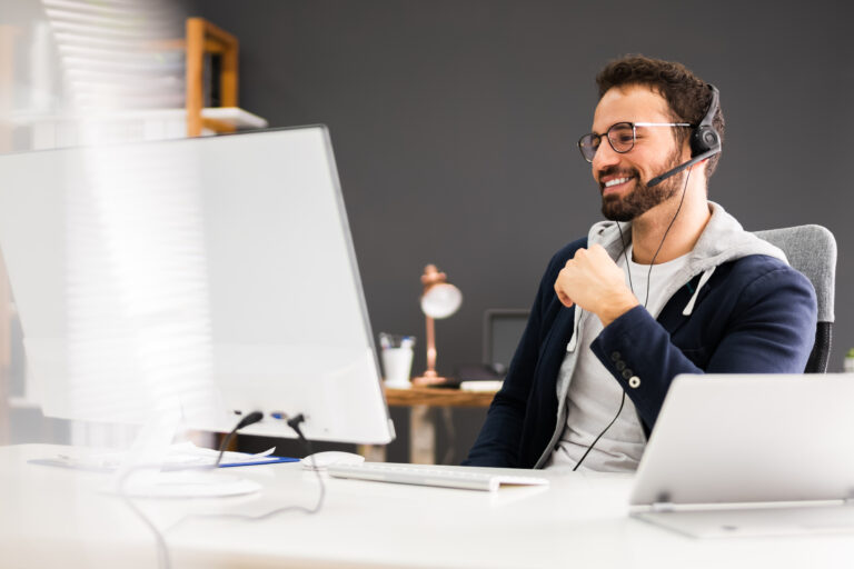 Video Conference Online Interview Business Call Or Chat
